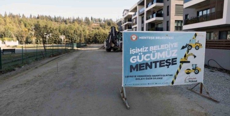 Menteşe’de yol yapım çalışmaları sürüyor
