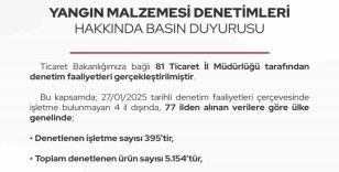 Ticaret Bakanlığından yangın malzemesi denetimi: 351 işletmeden savunma istendi
