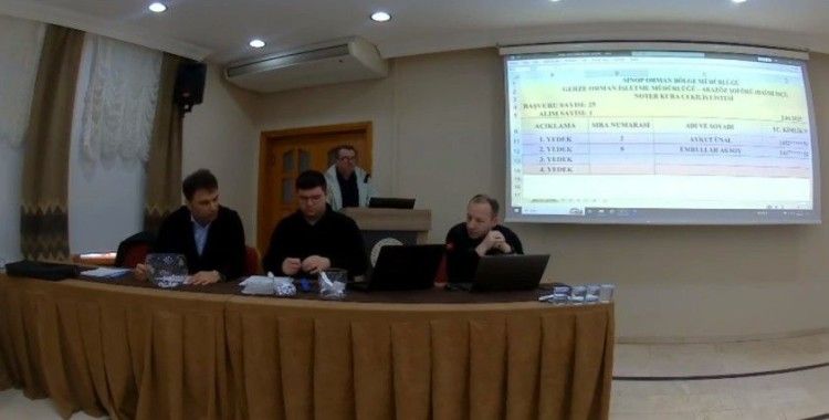 Sinop’ta işçi alımı için kuralar çekildi
