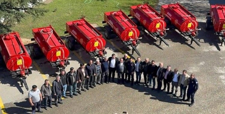 Bursa’da köylere yangın söndürme tankeri dağıtıldı
