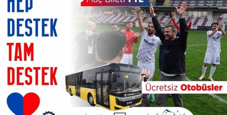 Başkan Çetinkaya’dan Karabük İdmanyur maçına ulaşım desteği
