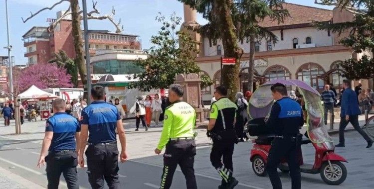 Trafiğe kapalı alanlarda motosiklet denetimi
