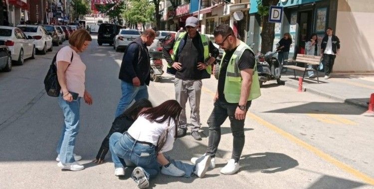 Bilecik’te kontrolden çıkan motosiklet devrildi, sürücüsü yaralandı
