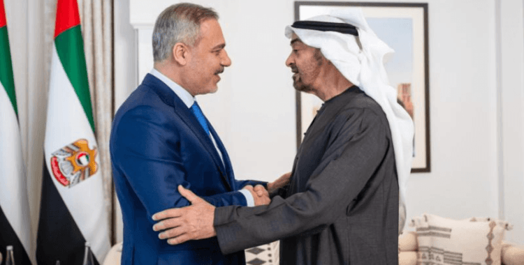 Bakan Fidan, BAE Devlet Başkanı Bin Zayid ile görüştü