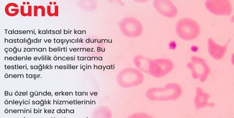 İl Sağlık Müdürü Bildirici Talasemi hakkında bilgilendirdi
