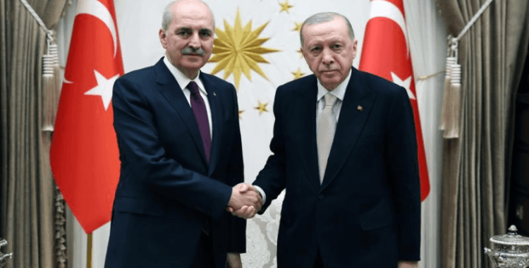 Cumhurbaşkanı Erdoğan, TBMM Başkanı Kurtulmuş'u kabul etti