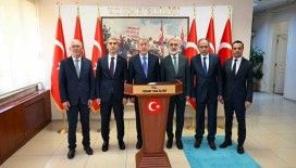 Hulusi Akar ve Taner Yıldız bir dizi ziyaretler için Uşak’a geldi
