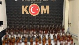 Polisten bağ evine sahte bandrollü alkol baskını
