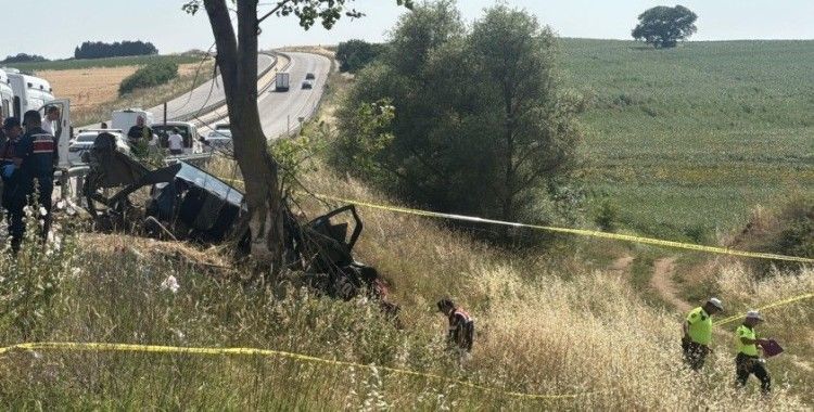 Edirne'de feci kaza: İkisi çocuk 5 kişi hayatını kaybetti