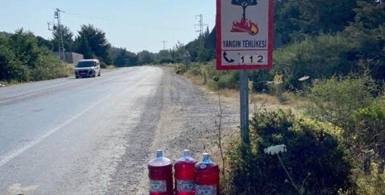 Aydın’da yangınlara ilk müdahale için damacana çözümü
