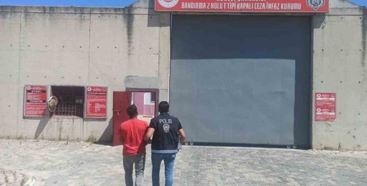 Erdek’te 18 yıl hapis cezası bulunan şahıs yakalandı
