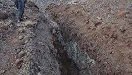 Kaçak kazı ile köyden köye su götürdüler, hayvanlar susuz kaldı
