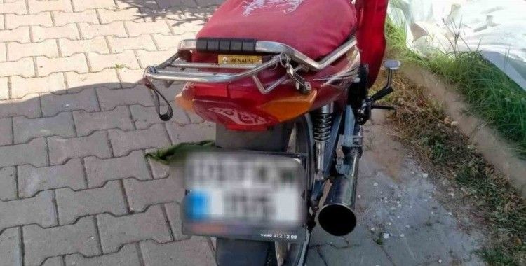 Sahte plakalı motosiklet sürücüsüne 74 bin lira ceza

