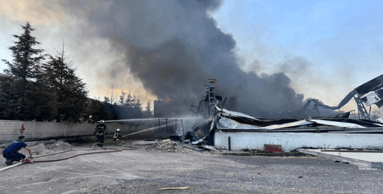 Kayseri'de mobilya fabrikası alevlere teslim oldu