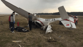 Burdur'da eğitim uçağı düştü