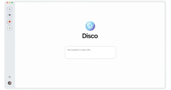 Google, 'Disco' isimli yeni bir yapay zeka odaklı tarayıcı hazırladı