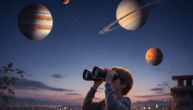 Gökyüzünde kozmik konvoy: Merkür’den Satürn’e altı gezegen aynı karede