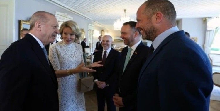 Cumhurbaşkanı Erdoğan, Belçika Kraliçesi'ni kabul etti