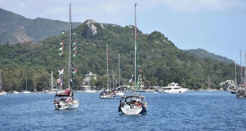 Küresel Sumud Filosu 54 tekneyle Rodos Adası'nın doğusunda ilerliyor