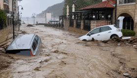 Bulgaristan'ın Karadeniz kıyısında şiddetli yağış sele yol açtı