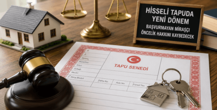 Hisseli tapuda mirasçılara ilk ihale hakkı: Başvurmayan önceliğini kaybedecek